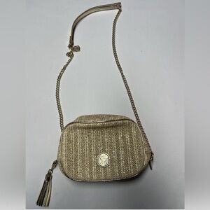 Lilly Pulitzer Ellis Crossbody Bag Gold Metallic MSRP $148